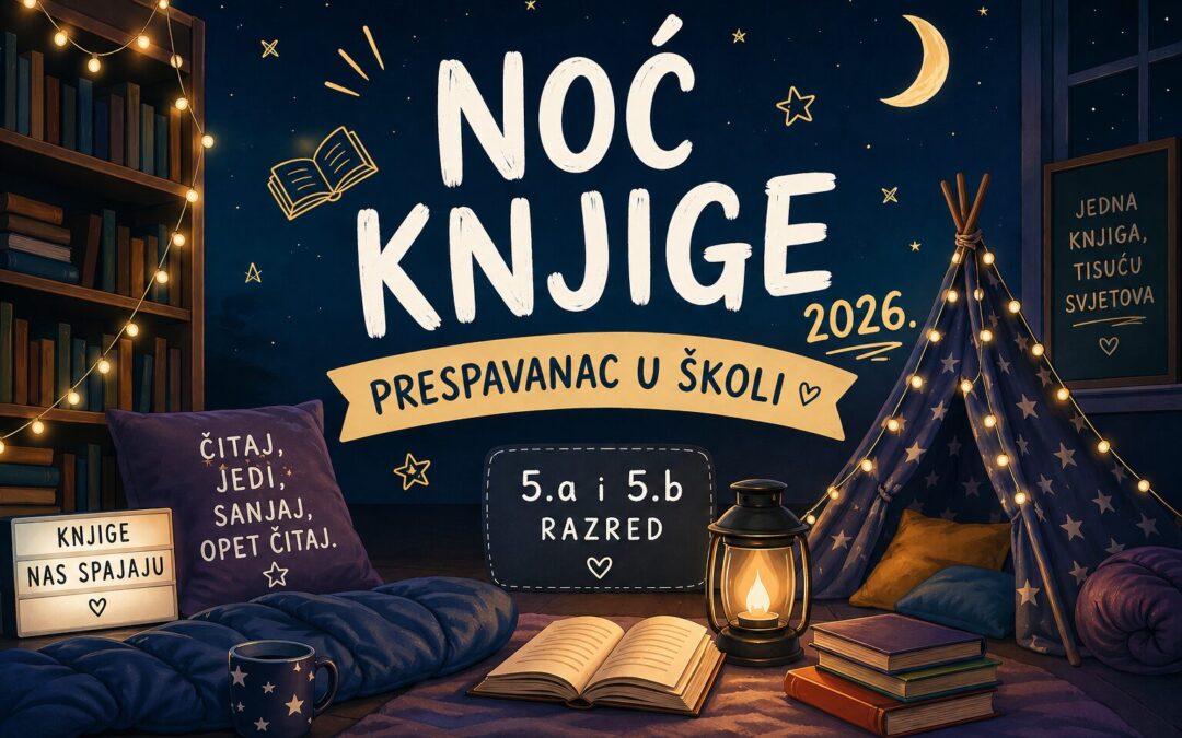 PRESPAVANAC ZA PAMĆENJE- NOĆ KNJIGE 2026.